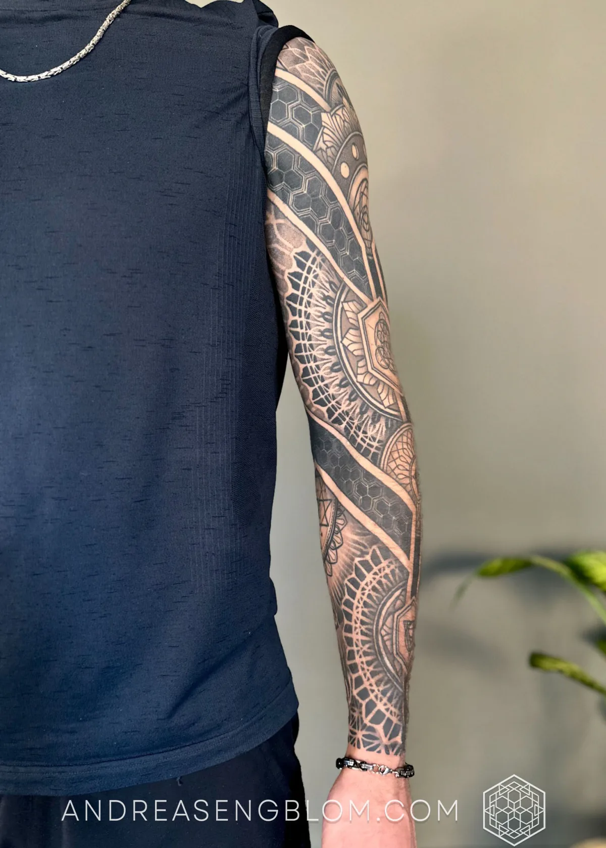 Geometrisk Sacred Geometry Arm Sleeve - bild 9