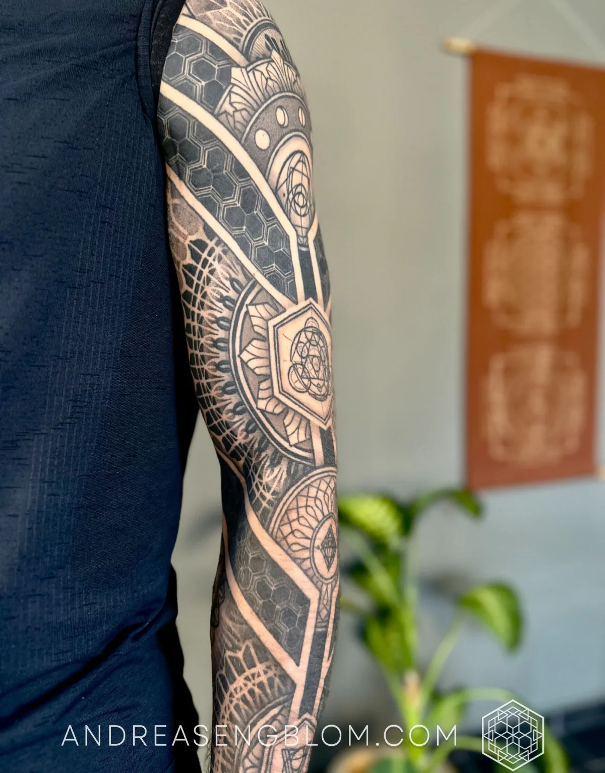 Geometrisk Sacred Geometry Arm Sleeve - bild 4