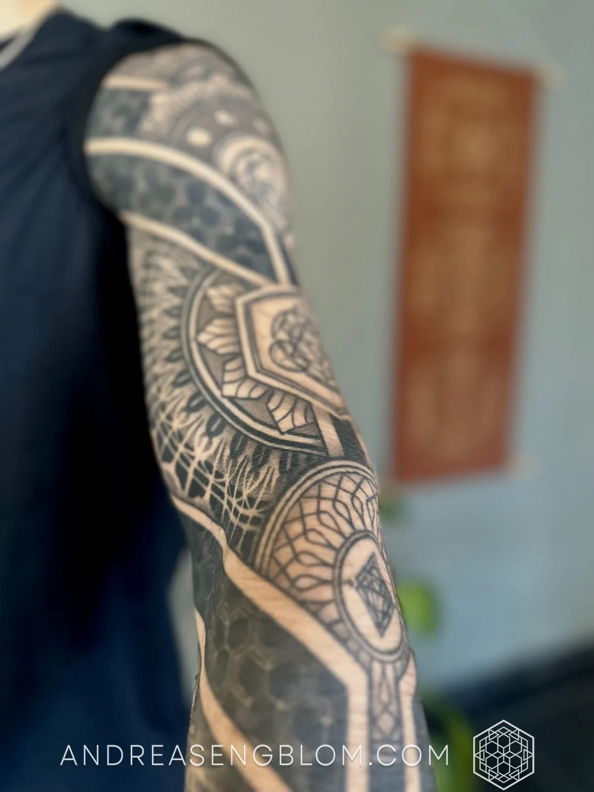 Geometrisk Sacred Geometry Arm Sleeve - bild 5