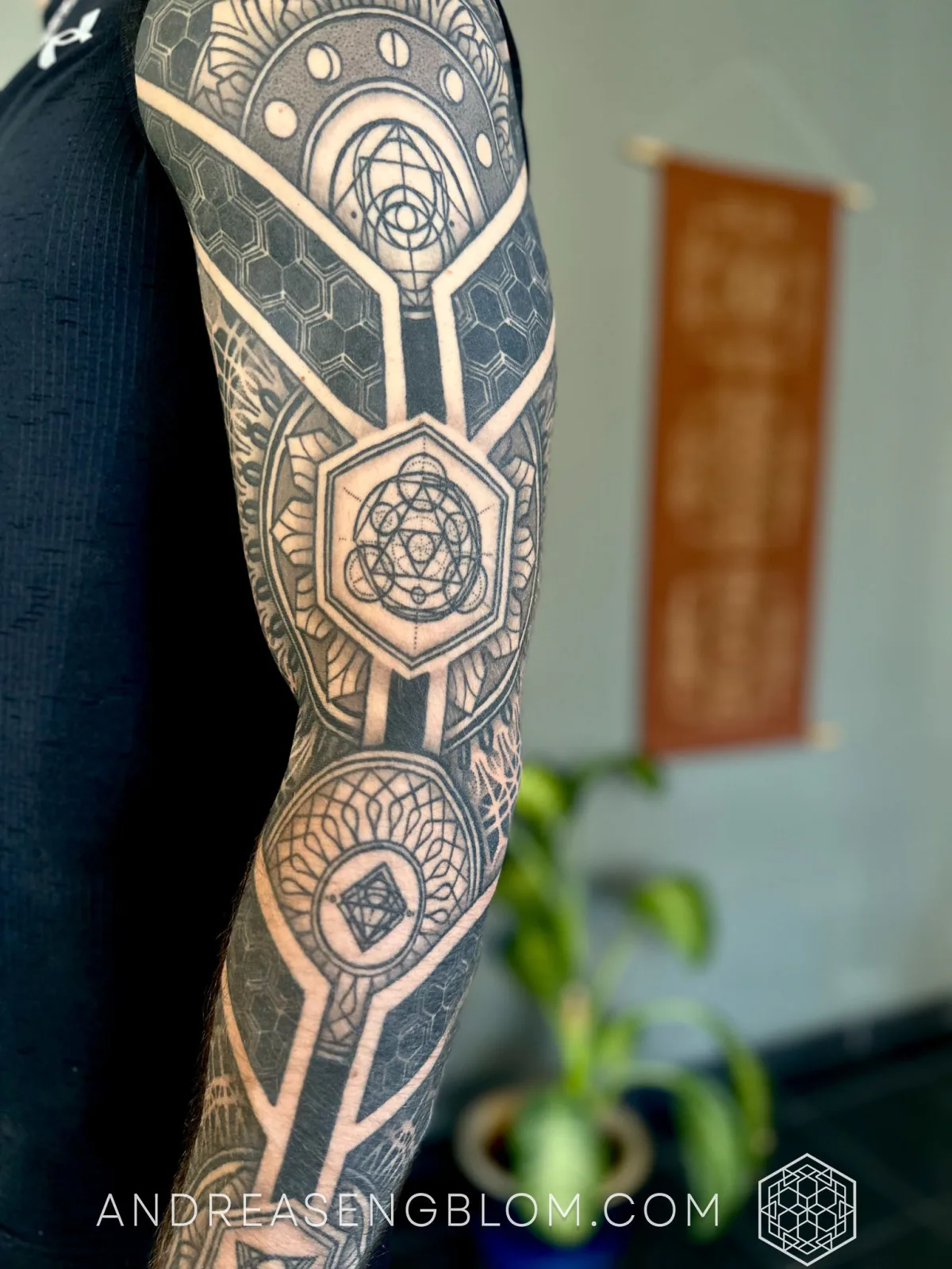 Geometrisk Sacred Geometry Arm Sleeve - bild 6