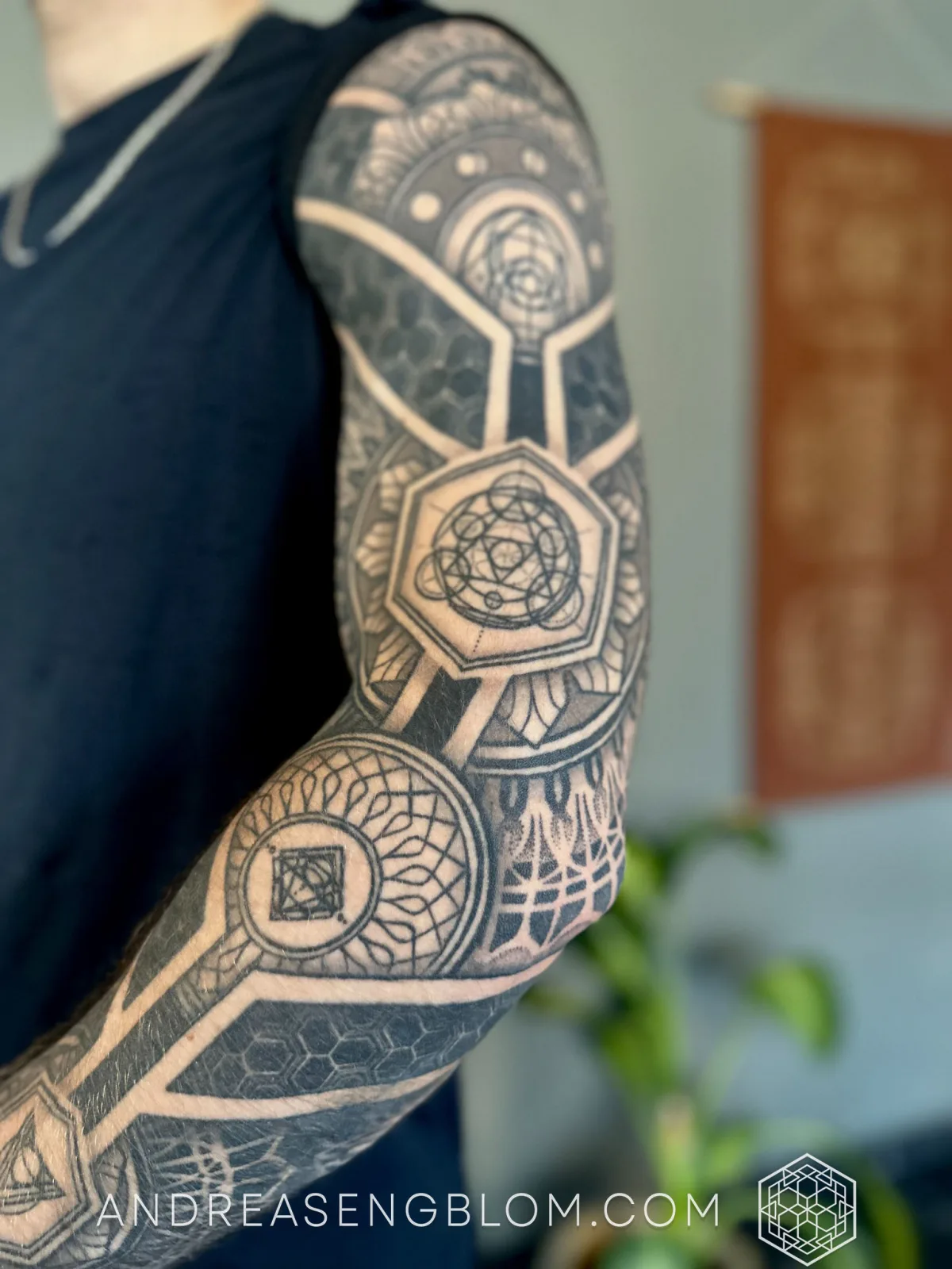 Geometrisk Sacred Geometry Arm Sleeve - bild 11